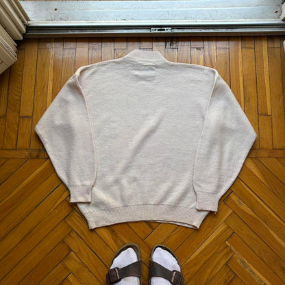 1980s Giorgio Armani Knitted Jumper Beige S