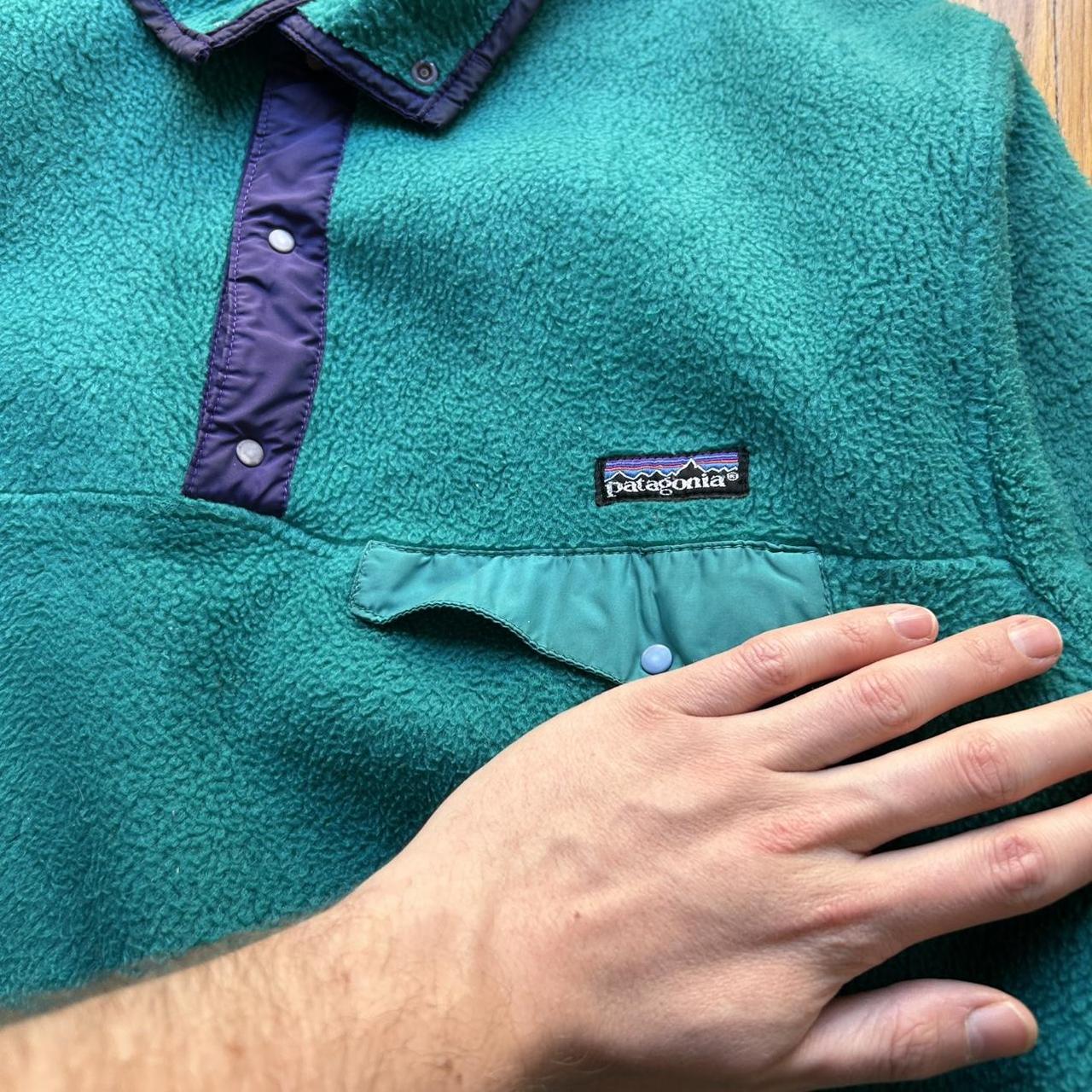 1990s Patagonia Fleece Sweatshirt Green M