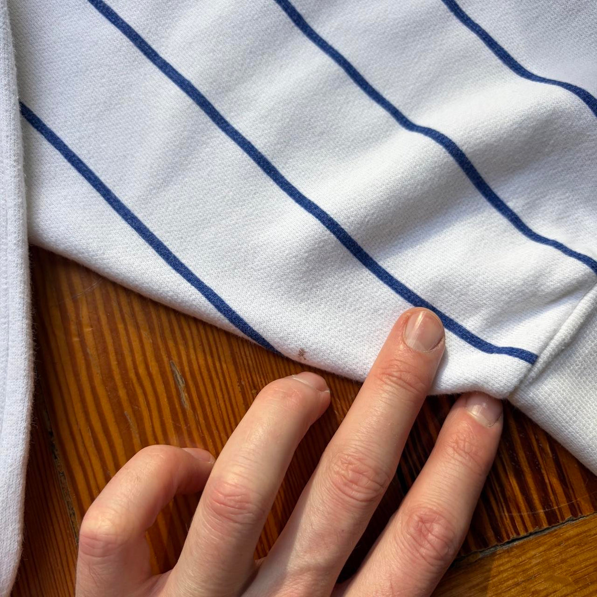 1980s Emporio Armani Striped Sweatshirt M