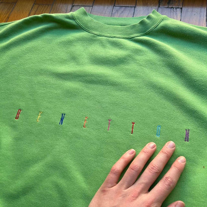 1990s United Colors Of Benetton Sweatshirt Green L