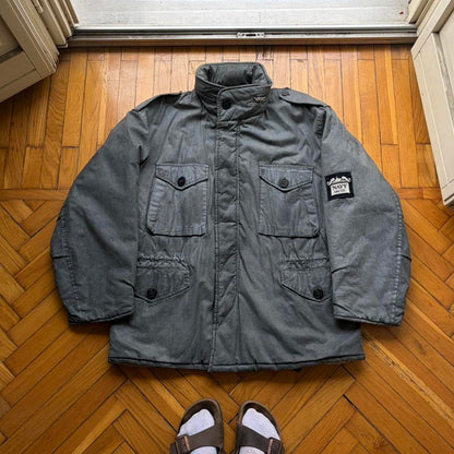1980s Boneville Navy Arctic Coat Grey XL