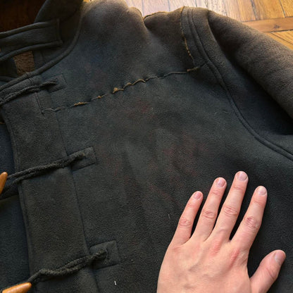 1985 CP Company Duffle Shearling Coat Black XL