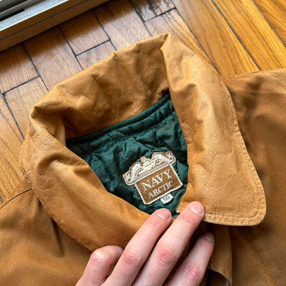 1980s Boneville Navy Arctic Jacket Brown XL