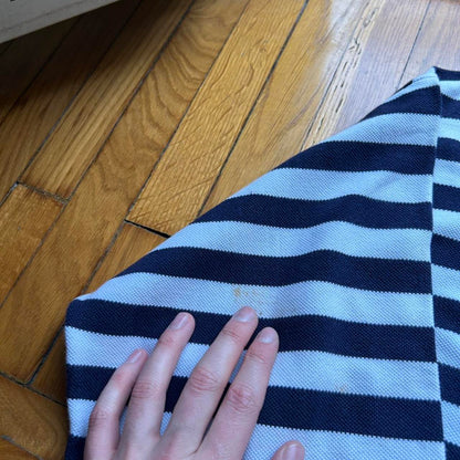 1990s Lacoste Chemise Striped Sweatshirt XL