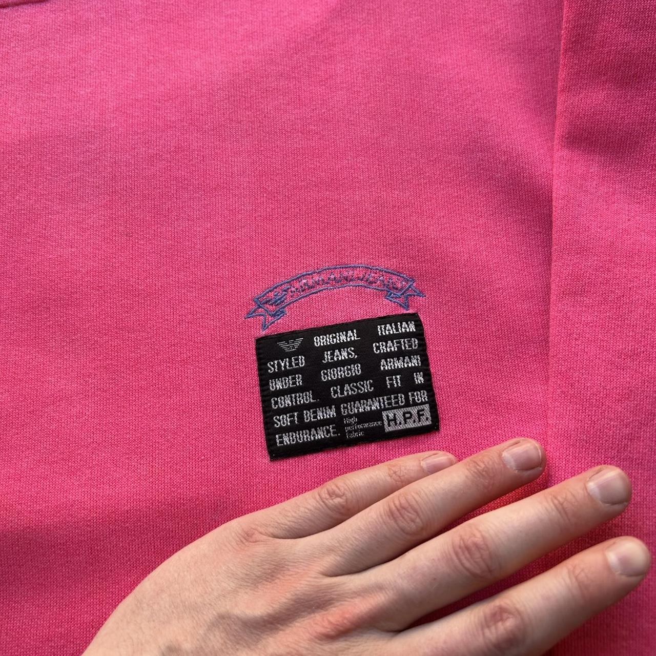 1990s Armani Jeans Sweatshirt Pink S