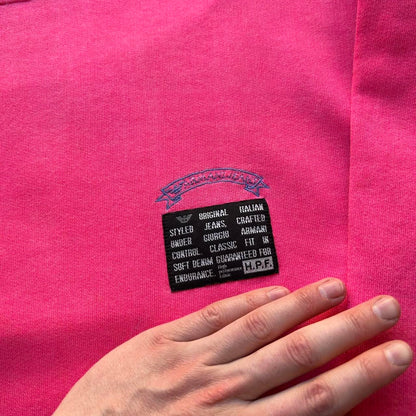 1990s Armani Jeans Sweatshirt Pink S
