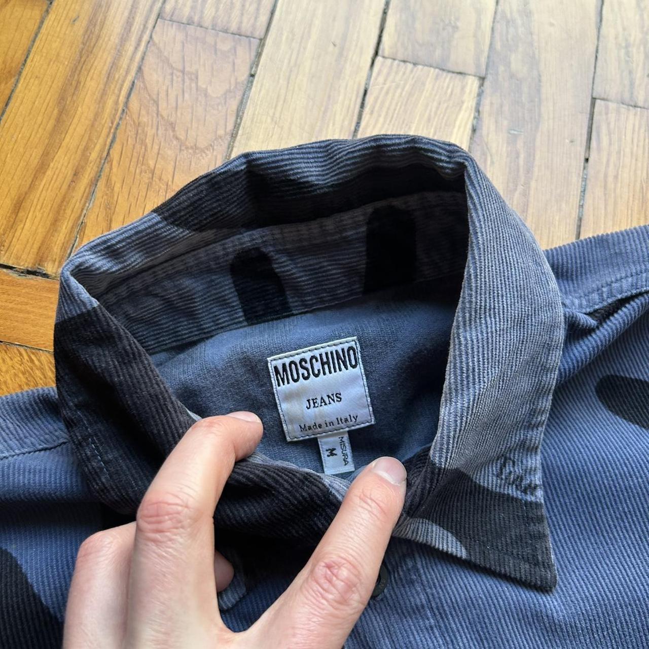 1990s Moschino 'Touched By' Corduroy Shirt M