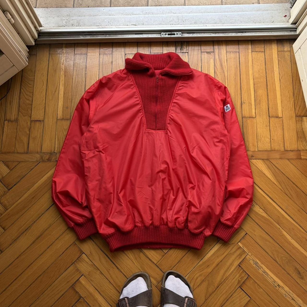 1980s Cerruti 1881 Pullover Jacket Red M