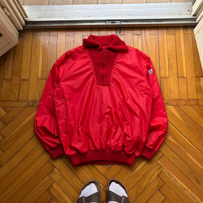 1980s Cerruti 1881 Pullover Jacket Red M