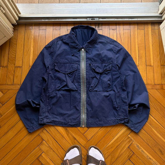 2000s Armani Jeans Bomber Jacket Navy M