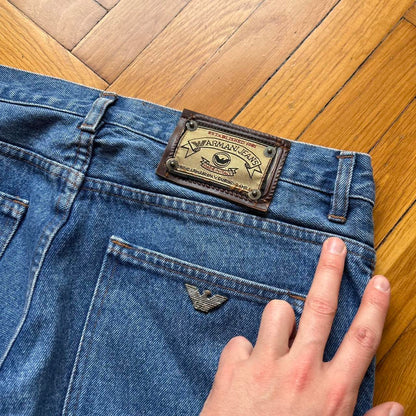 1990s Armani Jeans Blue 34W 30L