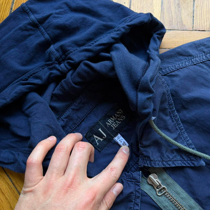 2000s Armani Jeans Bomber Jacket Navy M