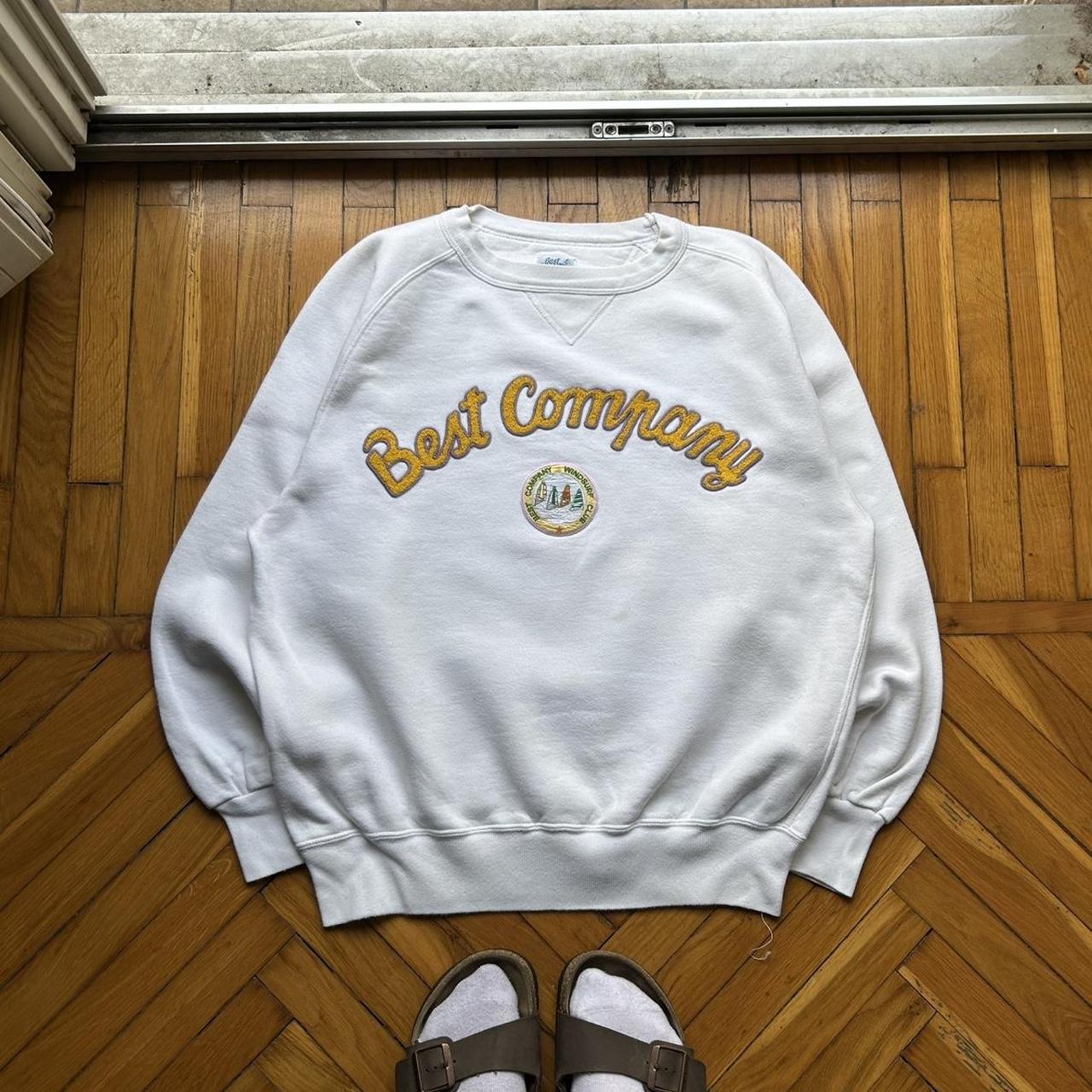 1980s Best Company Sweatshirt White L
