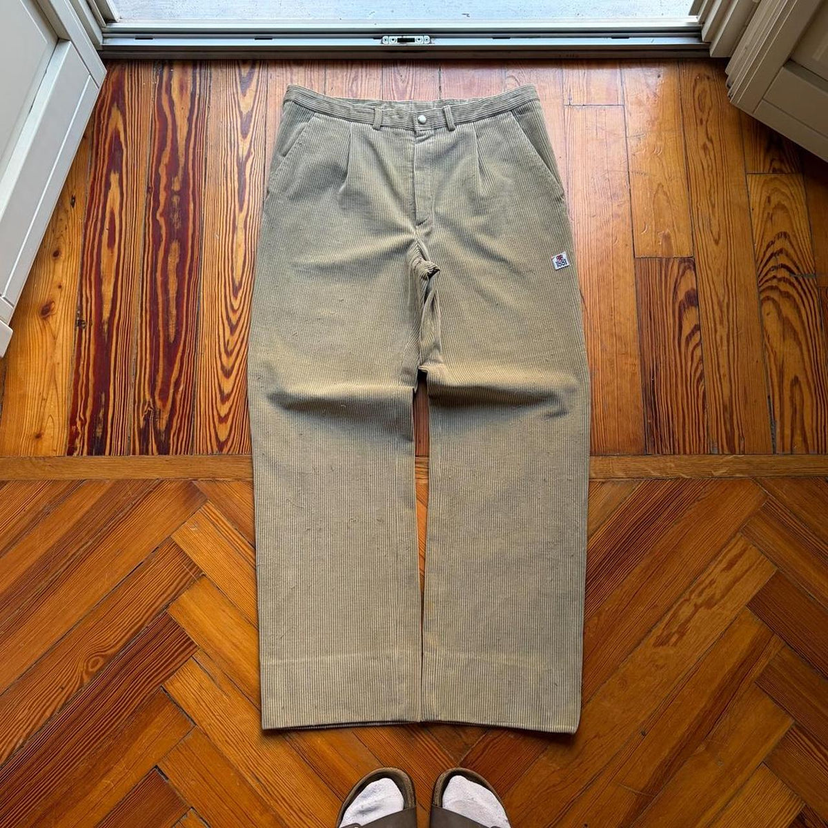1980s Cerruti 1881 Corduroy Trousers Khaki 32W 30L