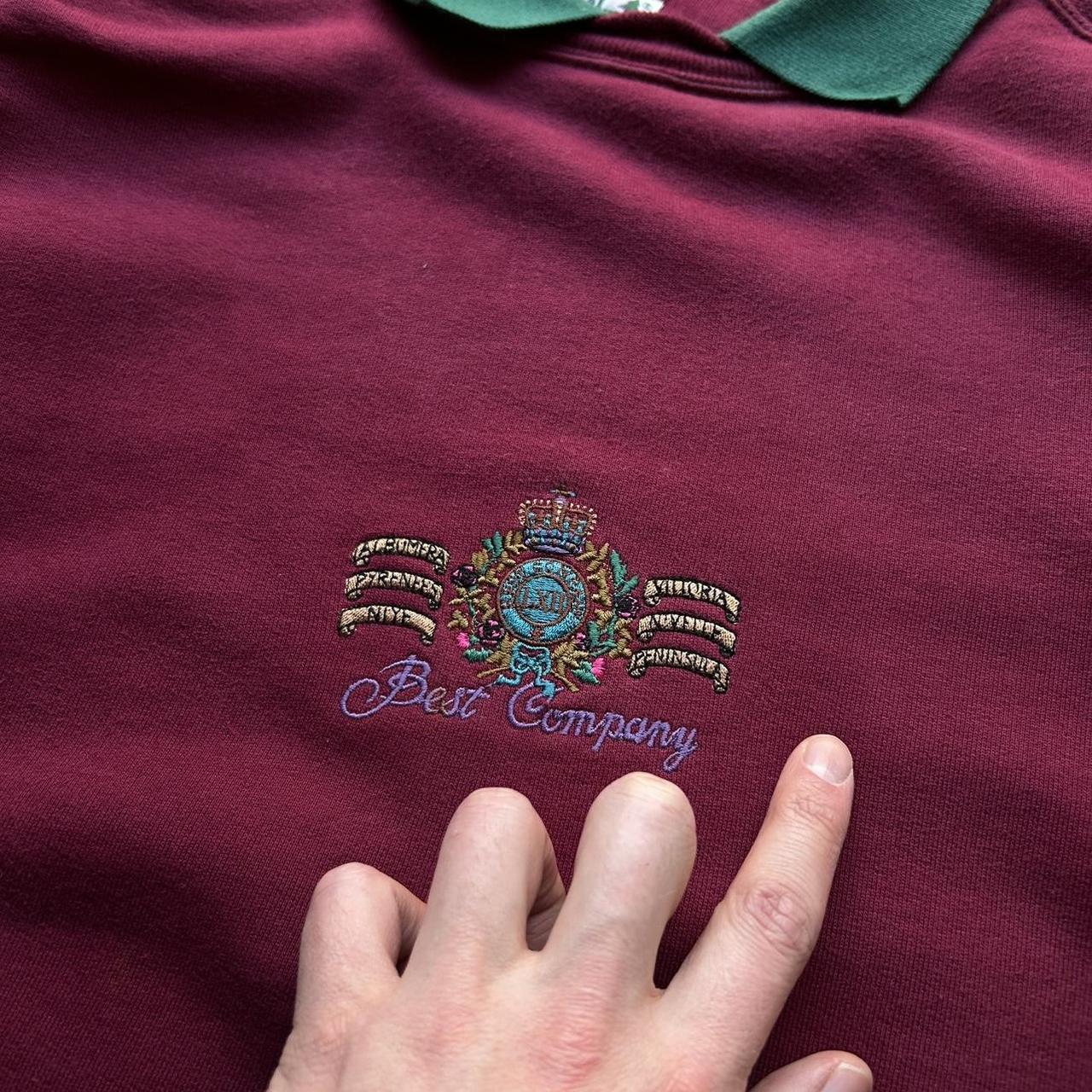 1980s Best Company Collared Sweatshirt XL