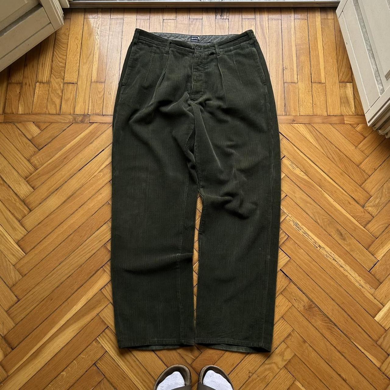 1980s Boneville Corduroy Trousers Green 36W 34L