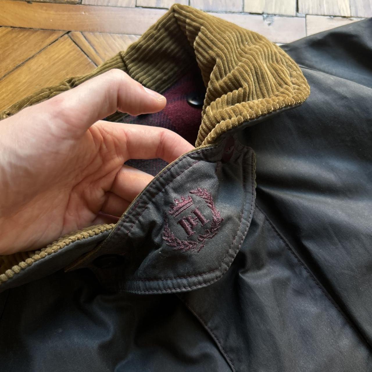 1990s Henri Lloyd Waxed Jacket Black XL