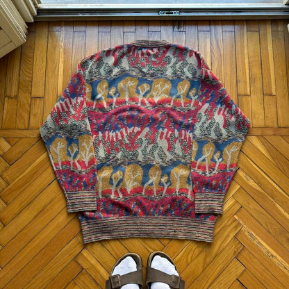 1990s Missoni Sport Knitted Cardigan L