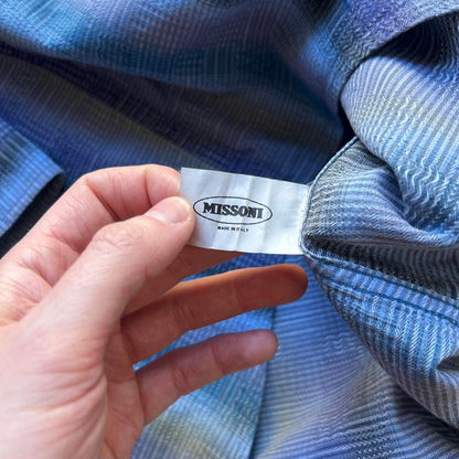1990s Missoni Sport Shirt Blue L