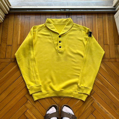1980s Stone Island Sweatshirt Yellow M