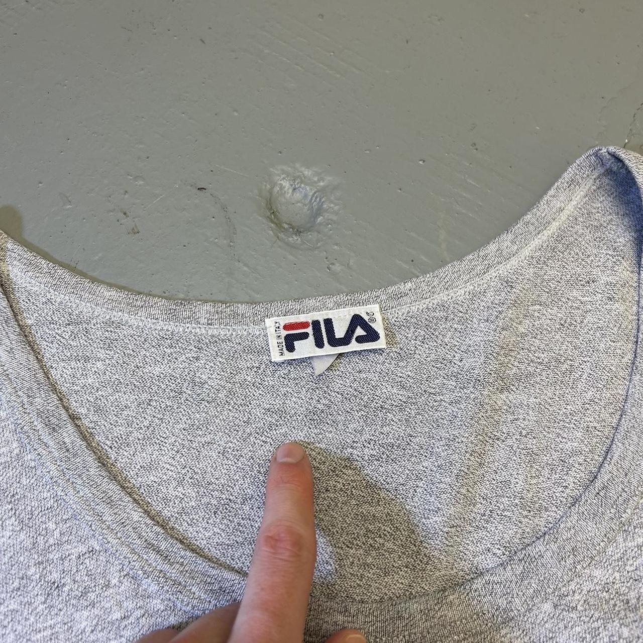 1990s Fila Vest Grey M