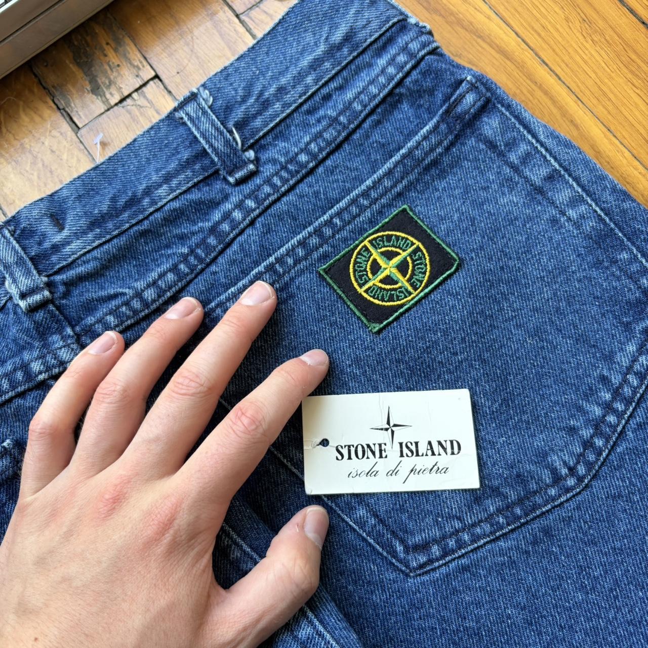 1990s Stone Island Jeans Blue BNWT 34W 32L