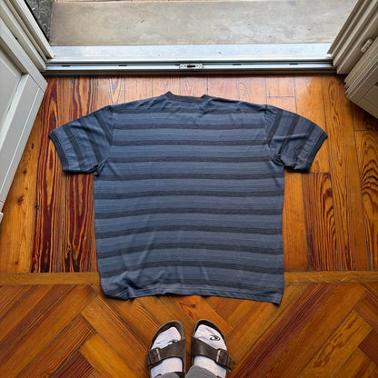 1980s Giorgio Armani Striped T Shirt XL
