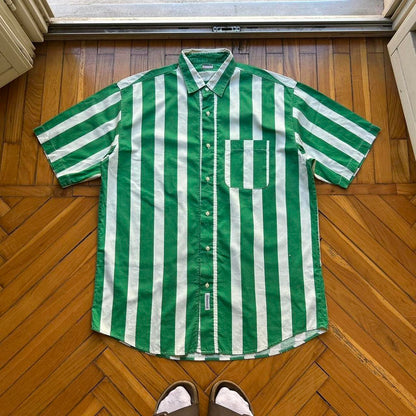 1980s Boneville Striped Shirt L