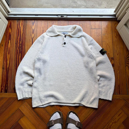 1990s Stone Island Chenille Knitted Jumper M