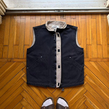 1990s Armani Jeans Utility Vest Navy S