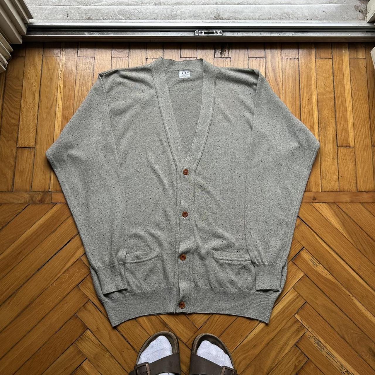 1980s CP Company Knitted Cardigan Grey M