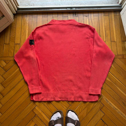 1980s Stone Island Sweatshirt Red L