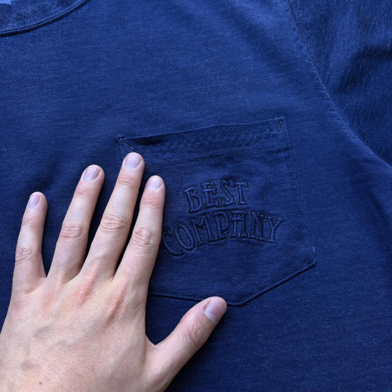 1990s Best Company Pocket T Shirt Navy M