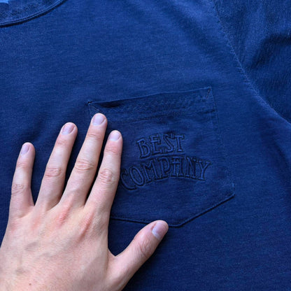 1990s Best Company Pocket T Shirt Navy M