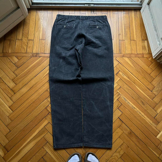 1990s Armani Jeans Trousers Black 38W 34L