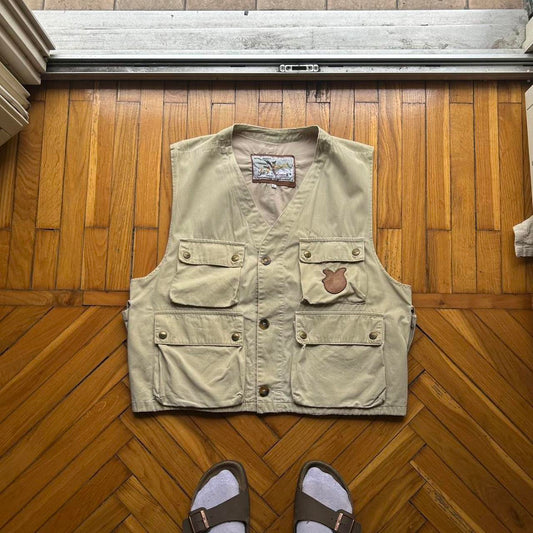 1990s Chevignon Utility Vest S