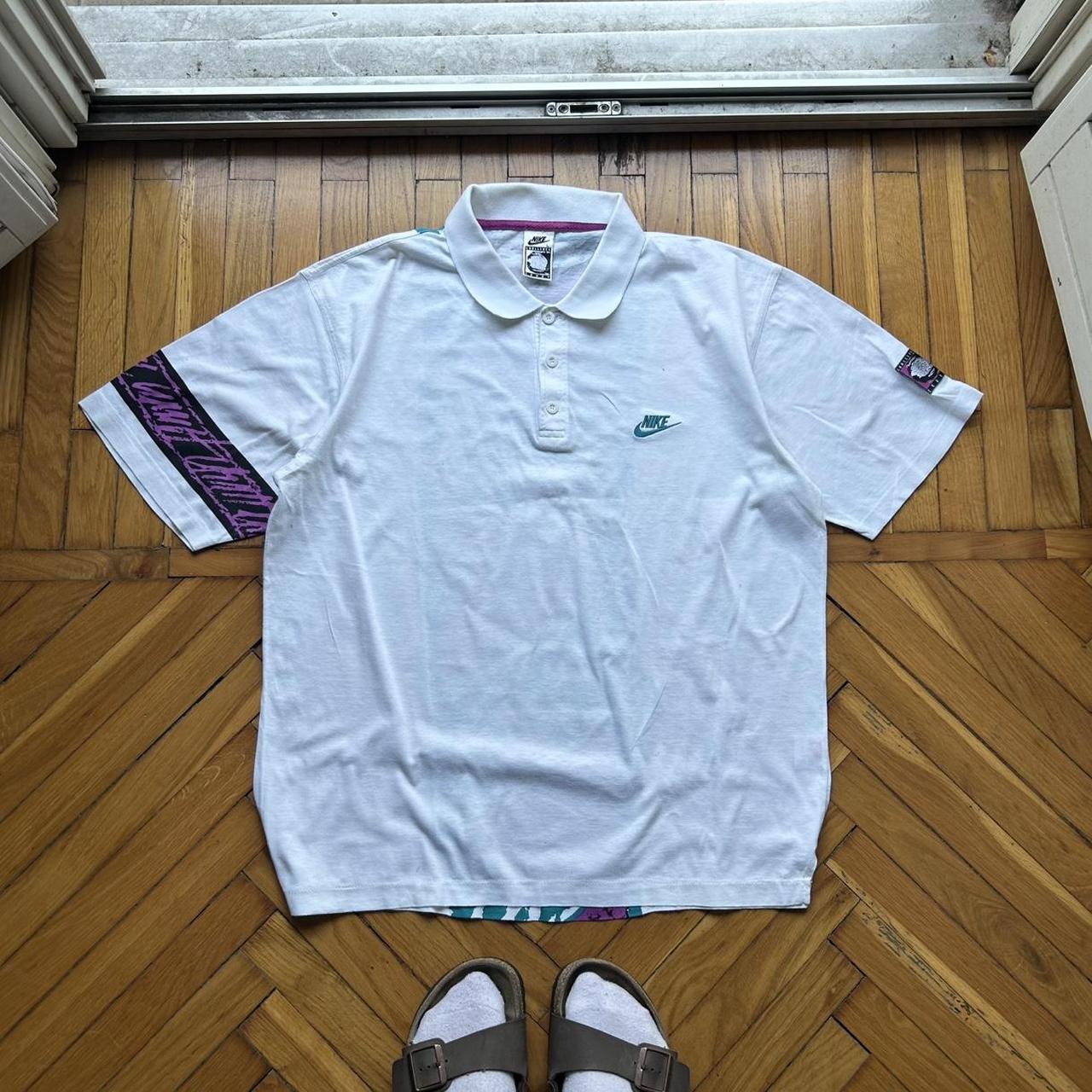 1990s Nike Challenge Court Polo Shirt L