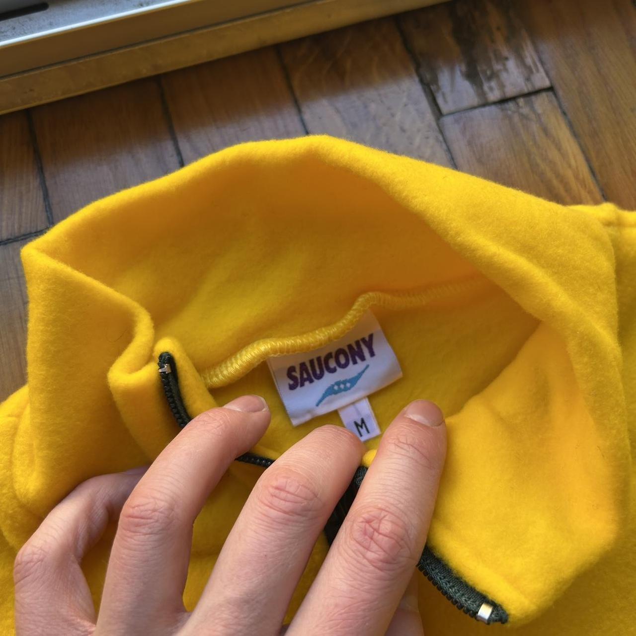1990s Saucony Q Zip Fleece Yellow M
