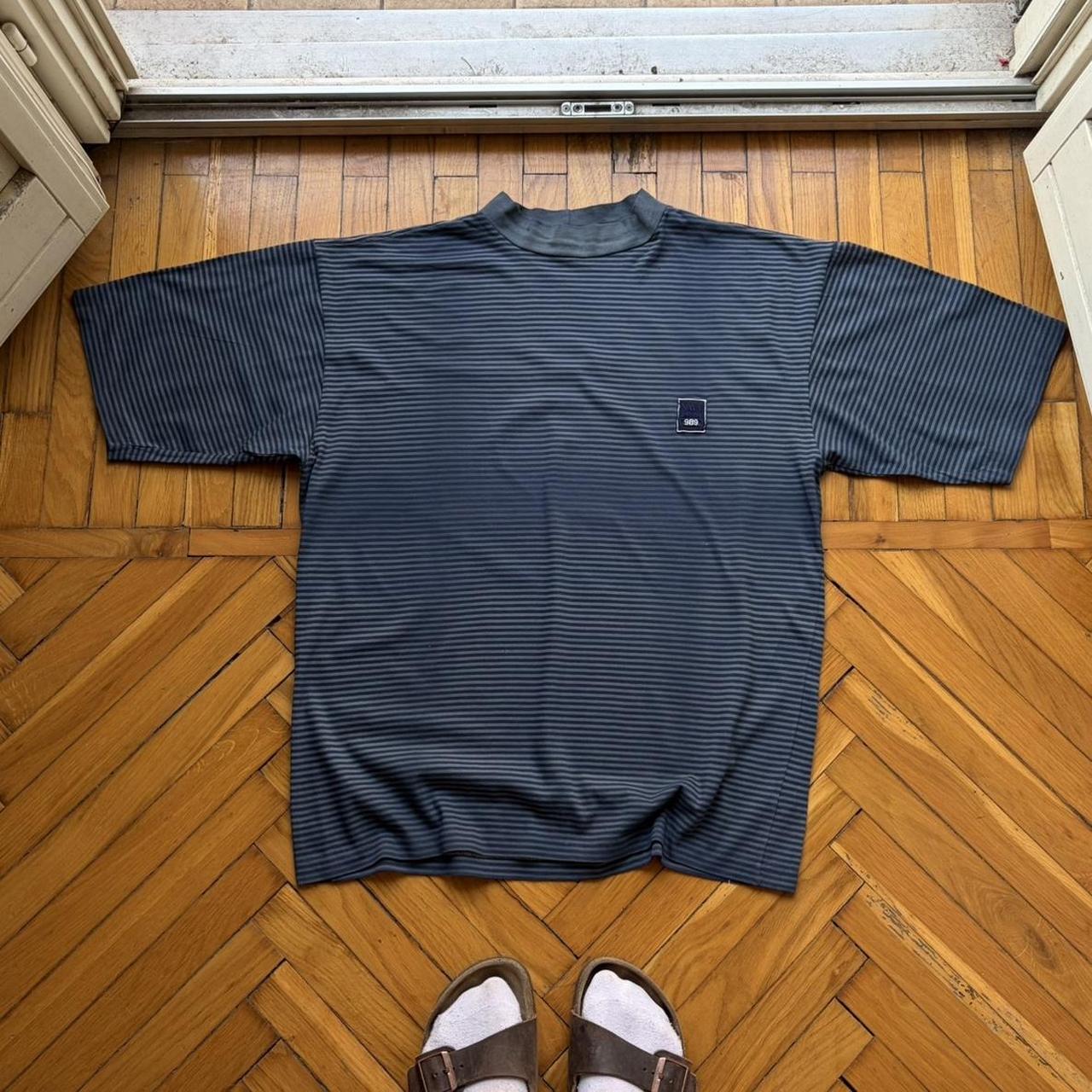 1989 Boneville Navy Arctic Striped T Shirt L