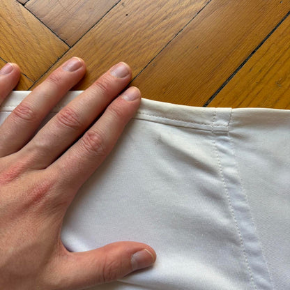 1980s CP Company Polo Shirt White XL