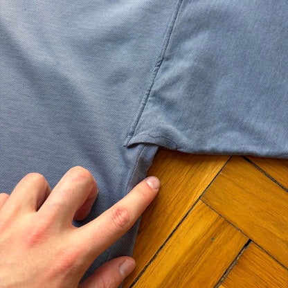 1980s CP Company Polo Shirt Blue XXL