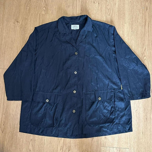 1990s Armani Jeans Shirt Navy Women's XXL