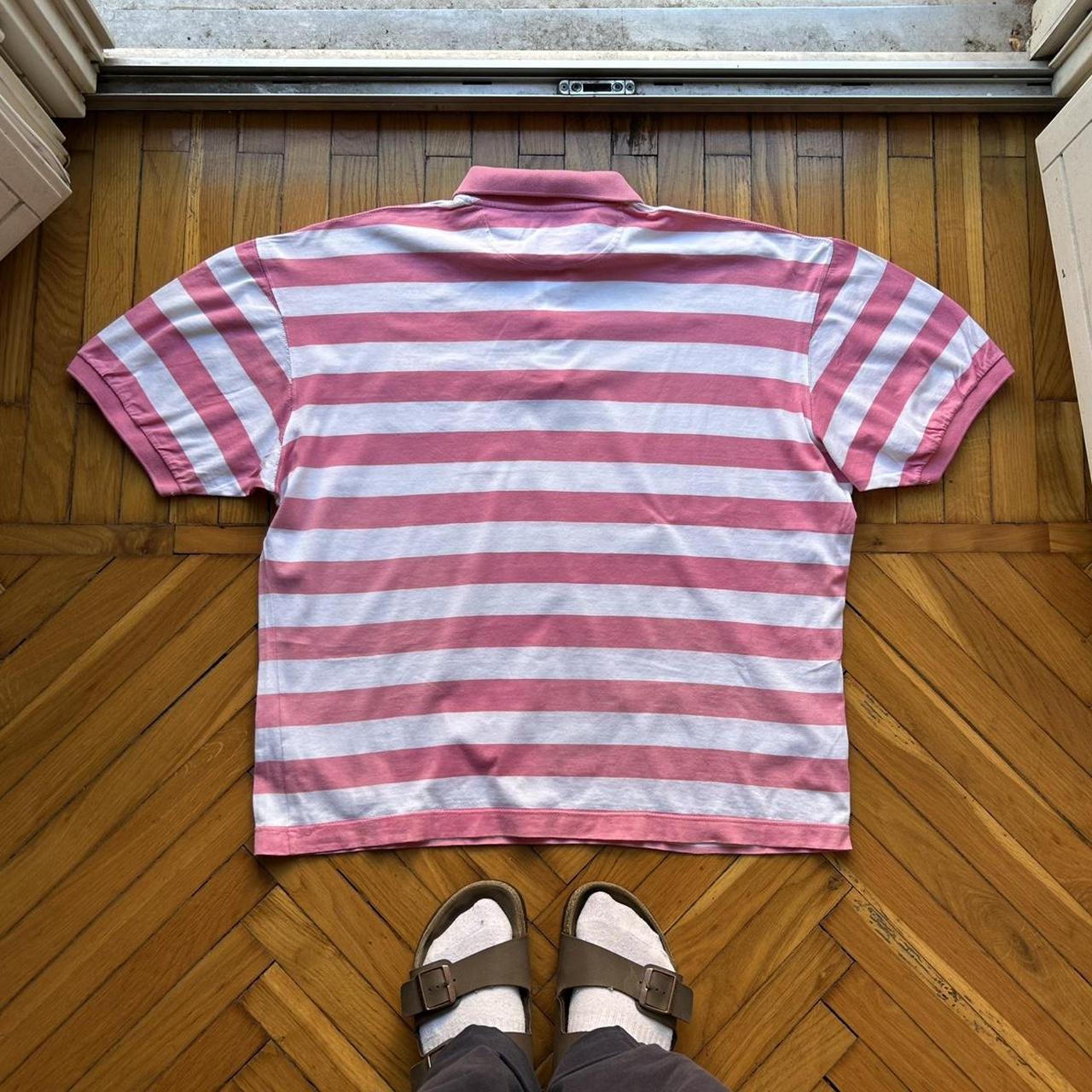 1990s Best Company Striped Polo Shirt XL