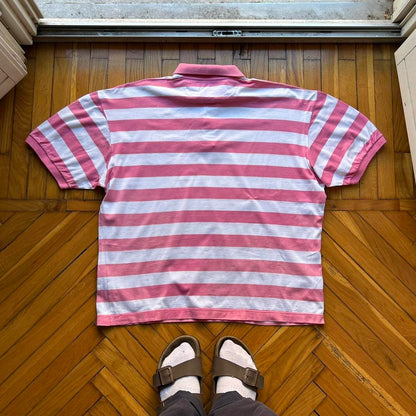 1990s Best Company Striped Polo Shirt XL