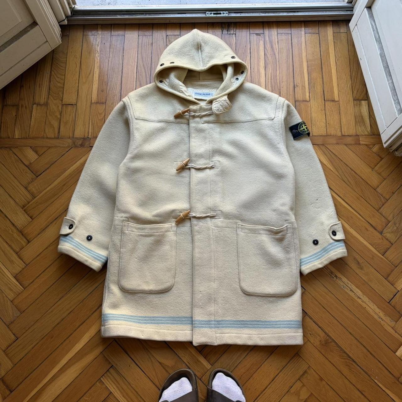 1980s Stone Island Montgomery Duffle Coat Cream L