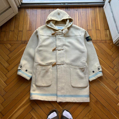 1980s Stone Island Montgomery Duffle Coat Cream L
