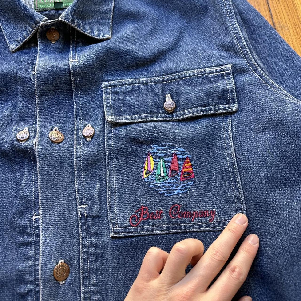 1980s Best Company Denim Jacket Blue XL