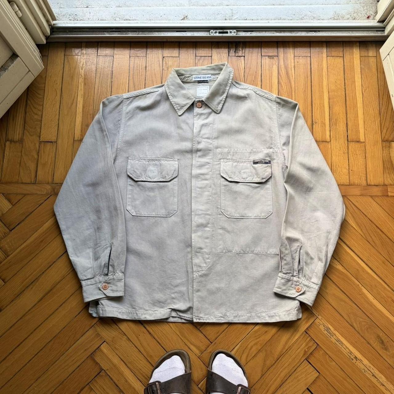 S/S 1996 Stone Island Marina Linen & Cotton Shirt M