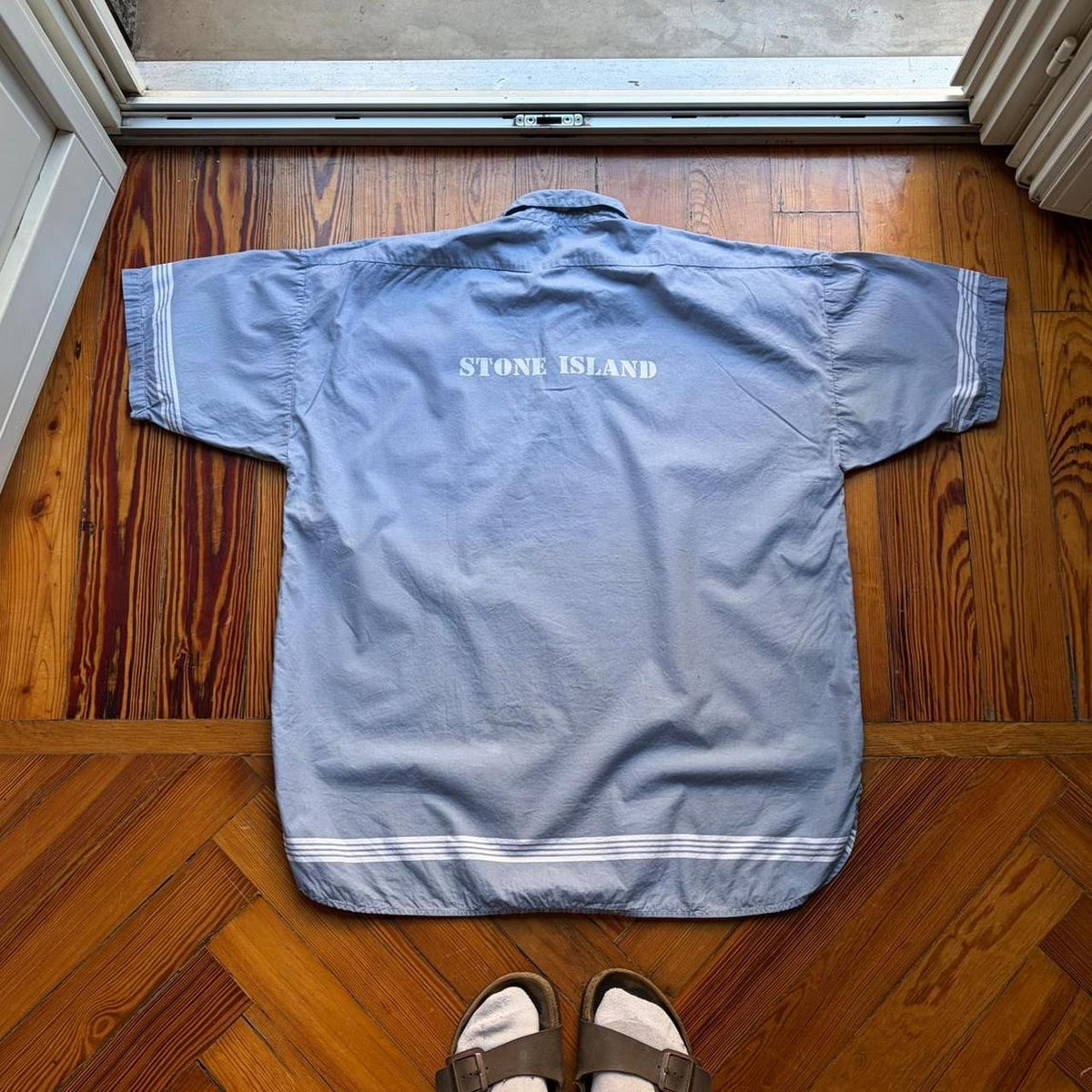 1980s Stone Island Shirt Blue XL
