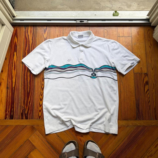 1980s Adidas Originals Ivan Lendl Polo Shirt M